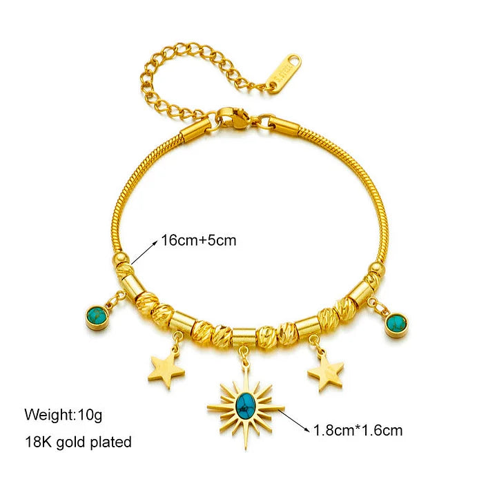 JEM Inner Calm Gold Charm Bracelet
