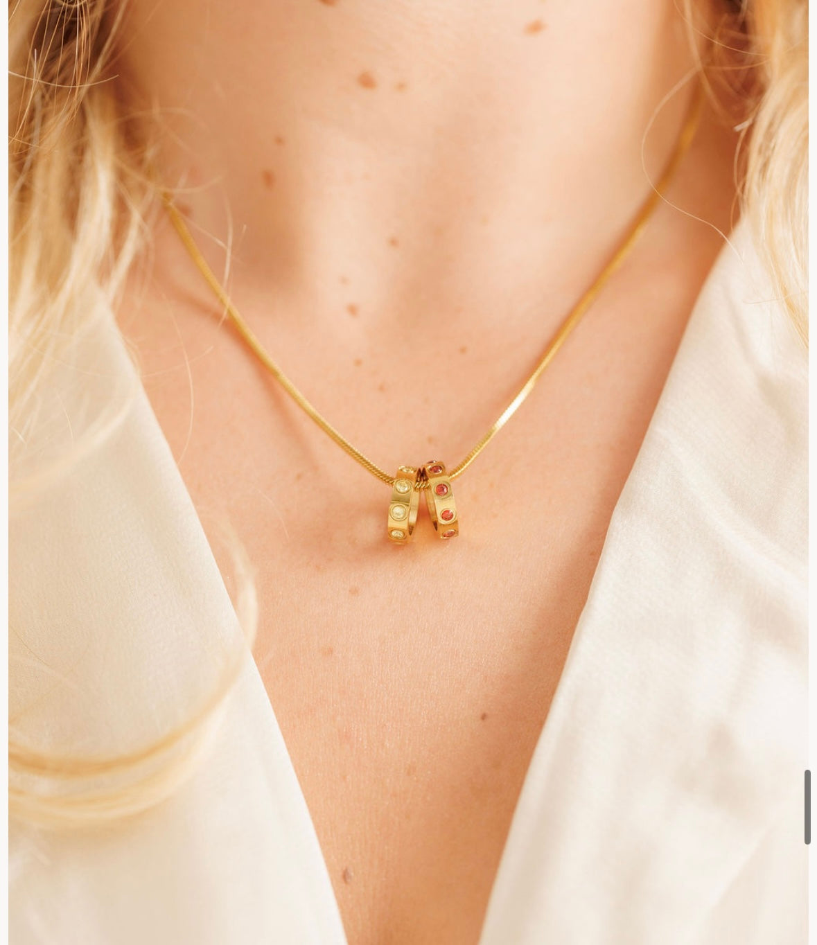 Jewel Drop Pendant Necklace