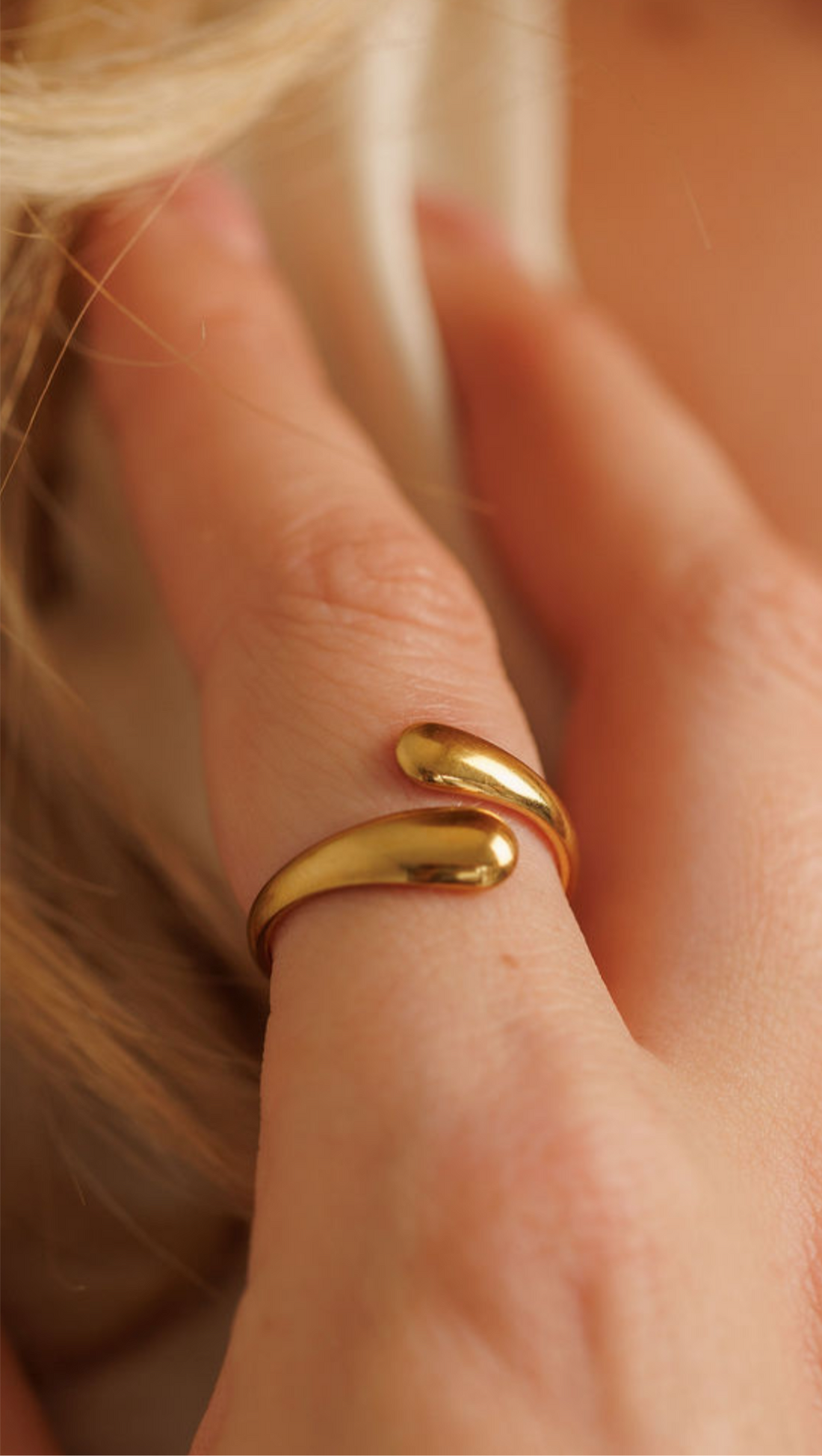 Gold Snuggle Ring One Size