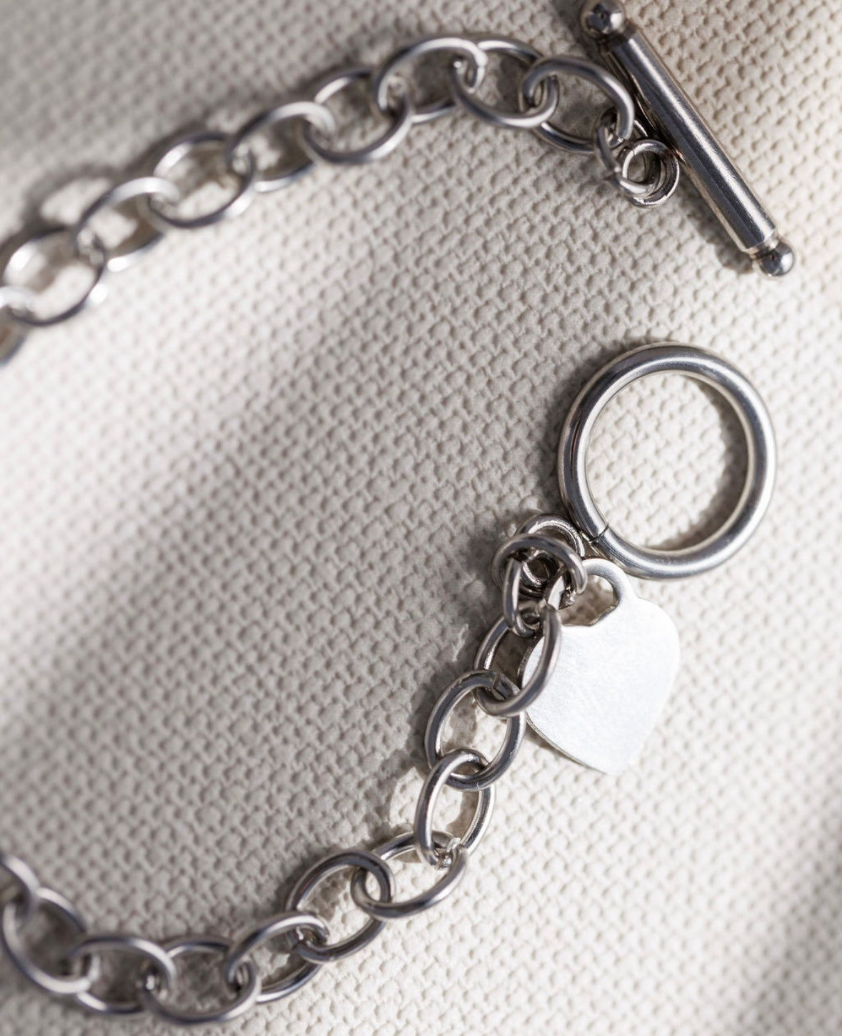 Silver Heart Charm Bracelet