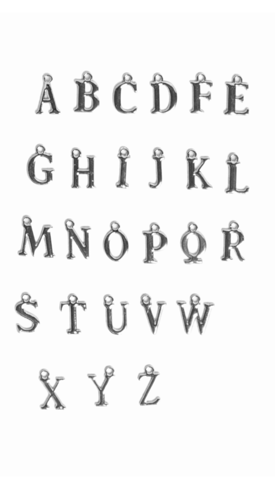 Gold or Silver Personalised Charm Bracelet