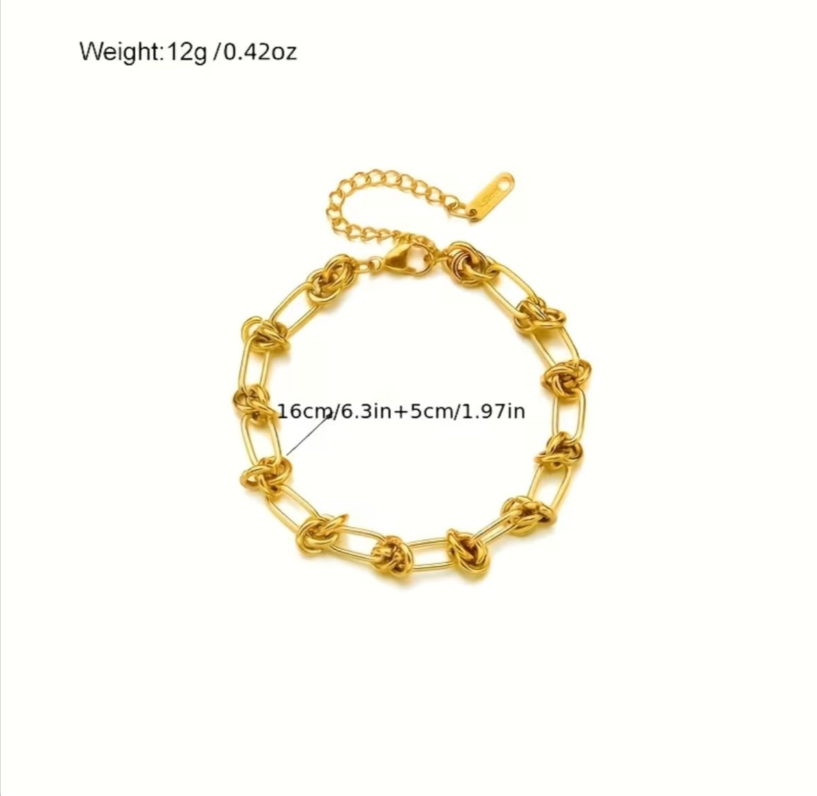 The Aurelia Knot Link Bracelet