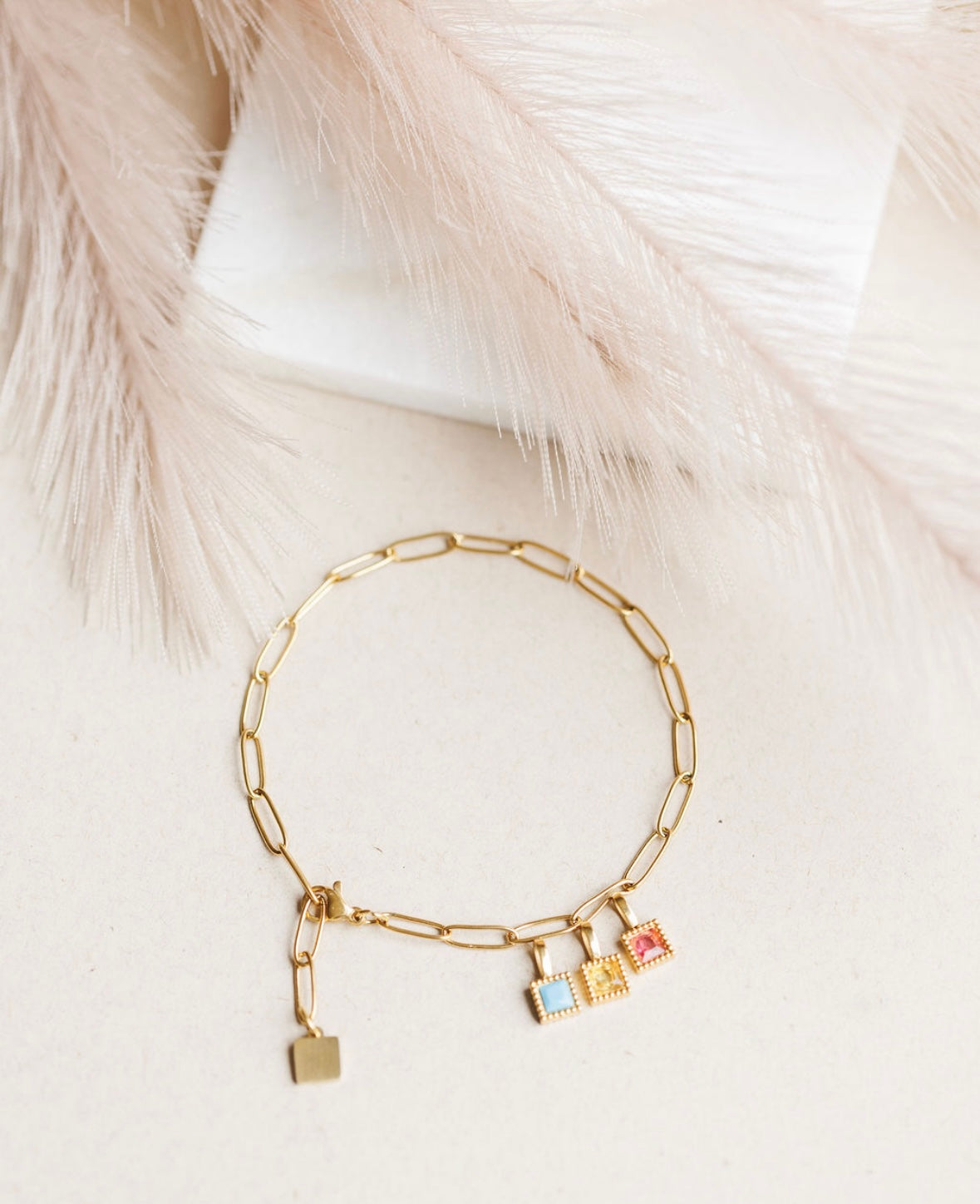 Gold or Silver Personalised Charm Bracelet