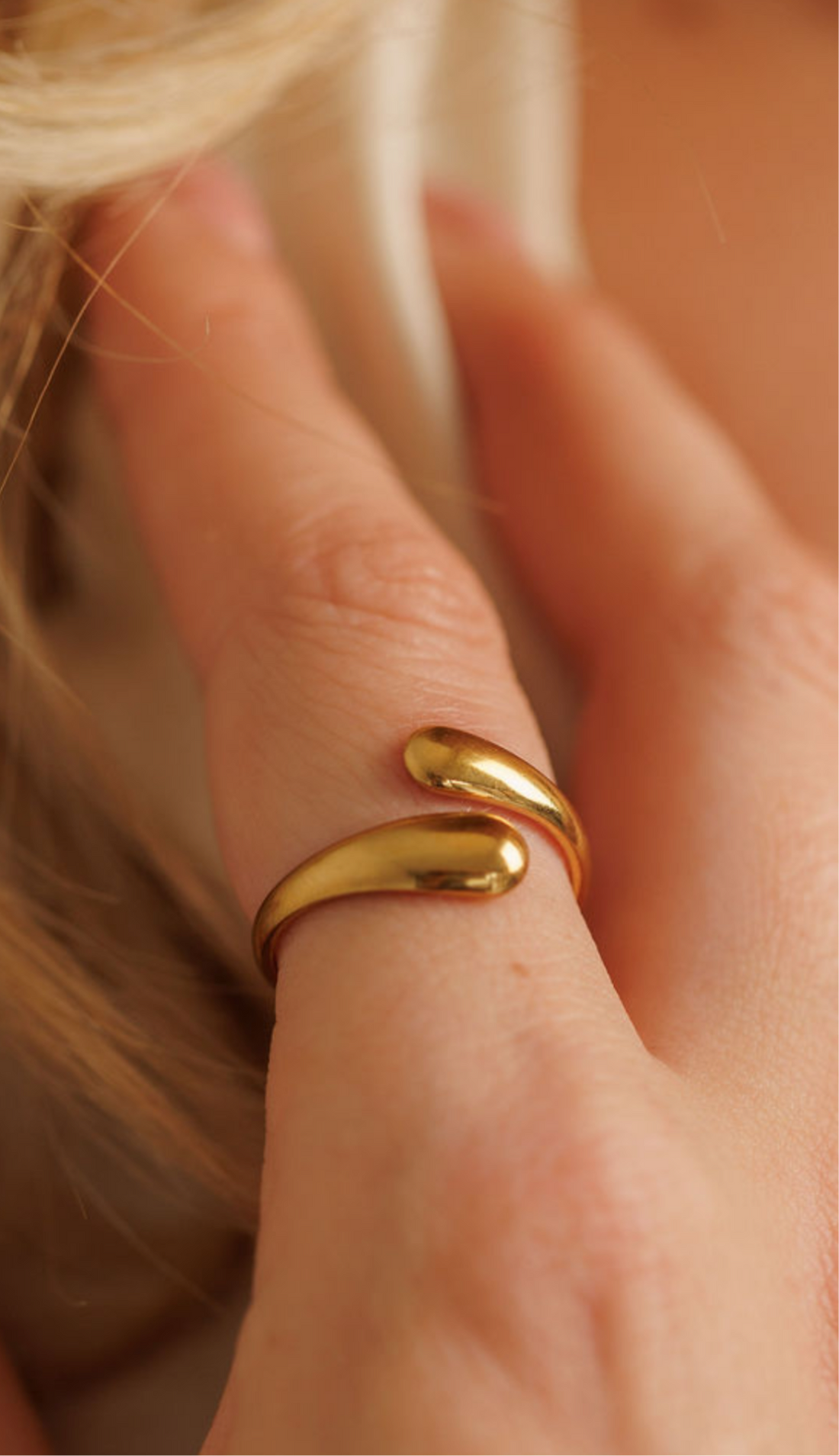 Gold Snuggle Ring One Size