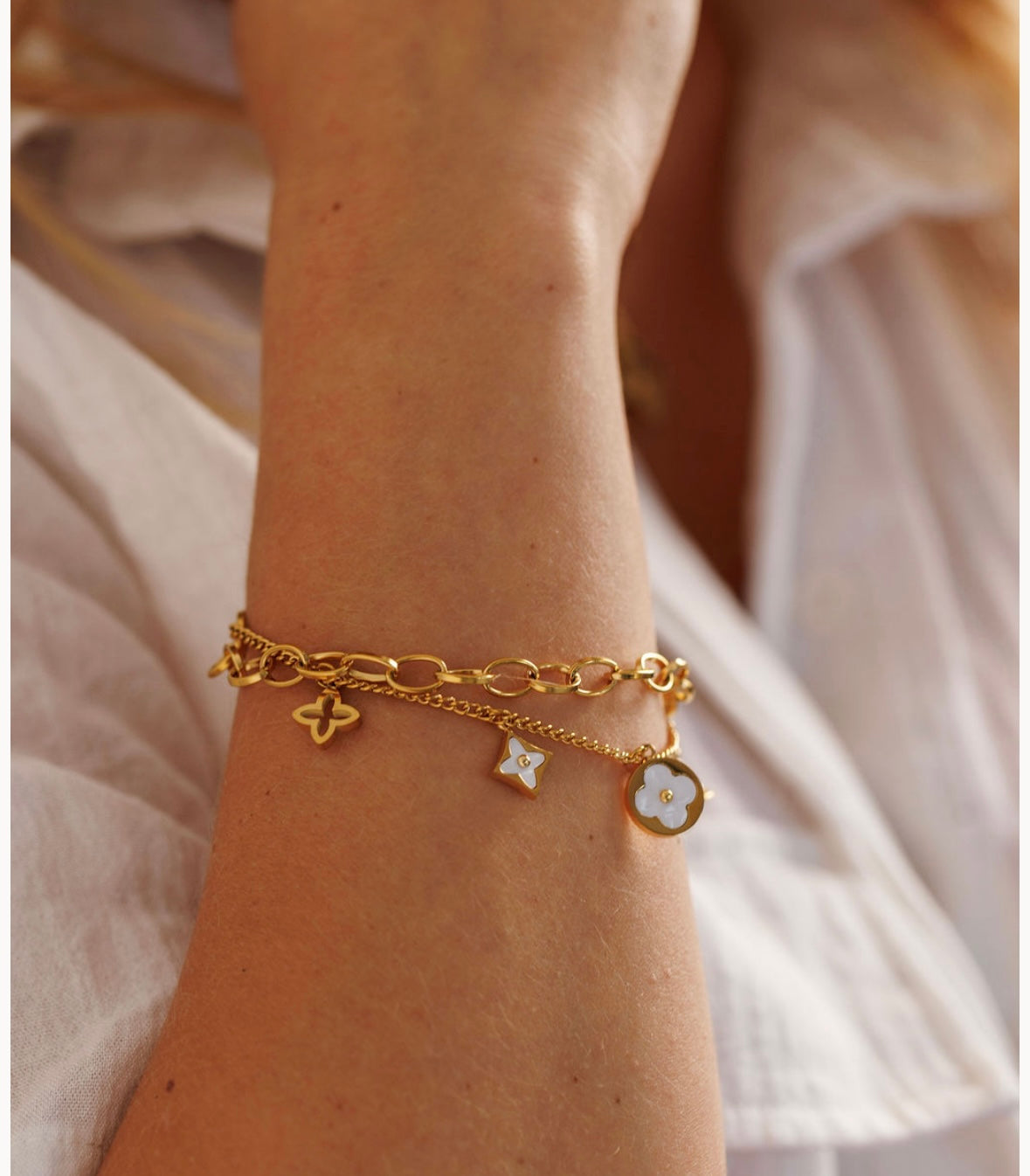 Gold Double layered Bracelet