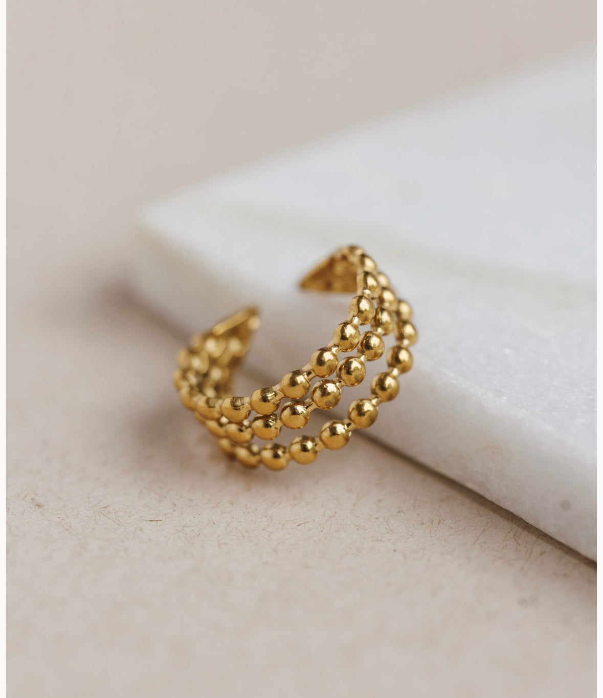 Gold Triple Layered Ring