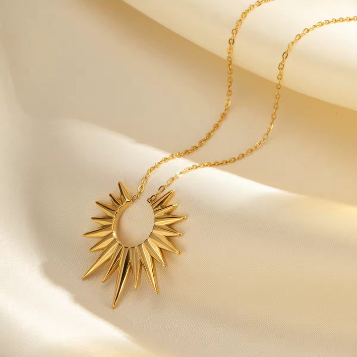 Gold Sunburst Radiance Necklace