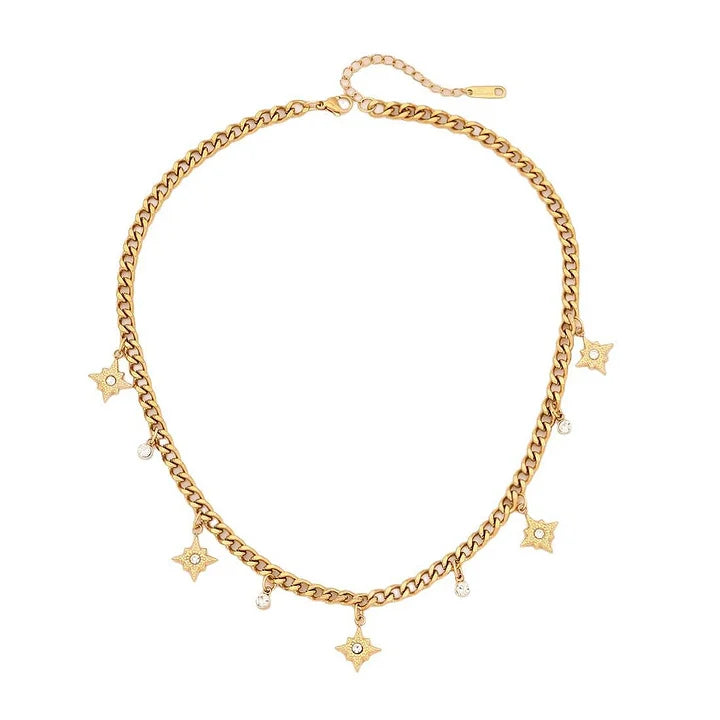 Gold Heart Charm Necklace