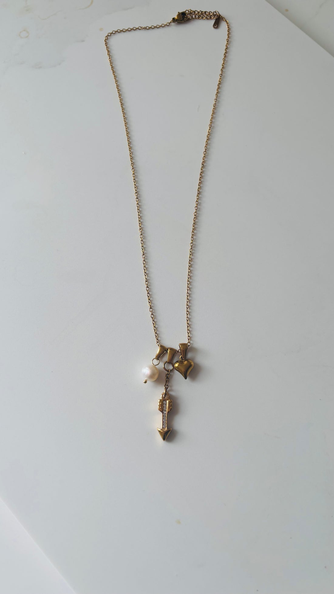 My World In one Gold Necklace