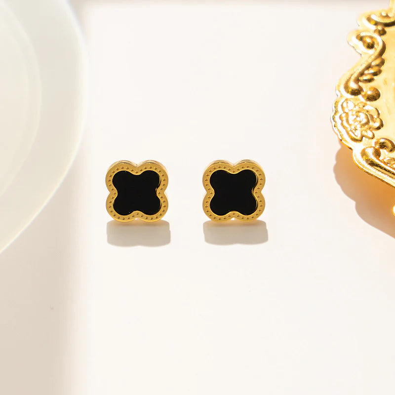 Gold Clover Earrings