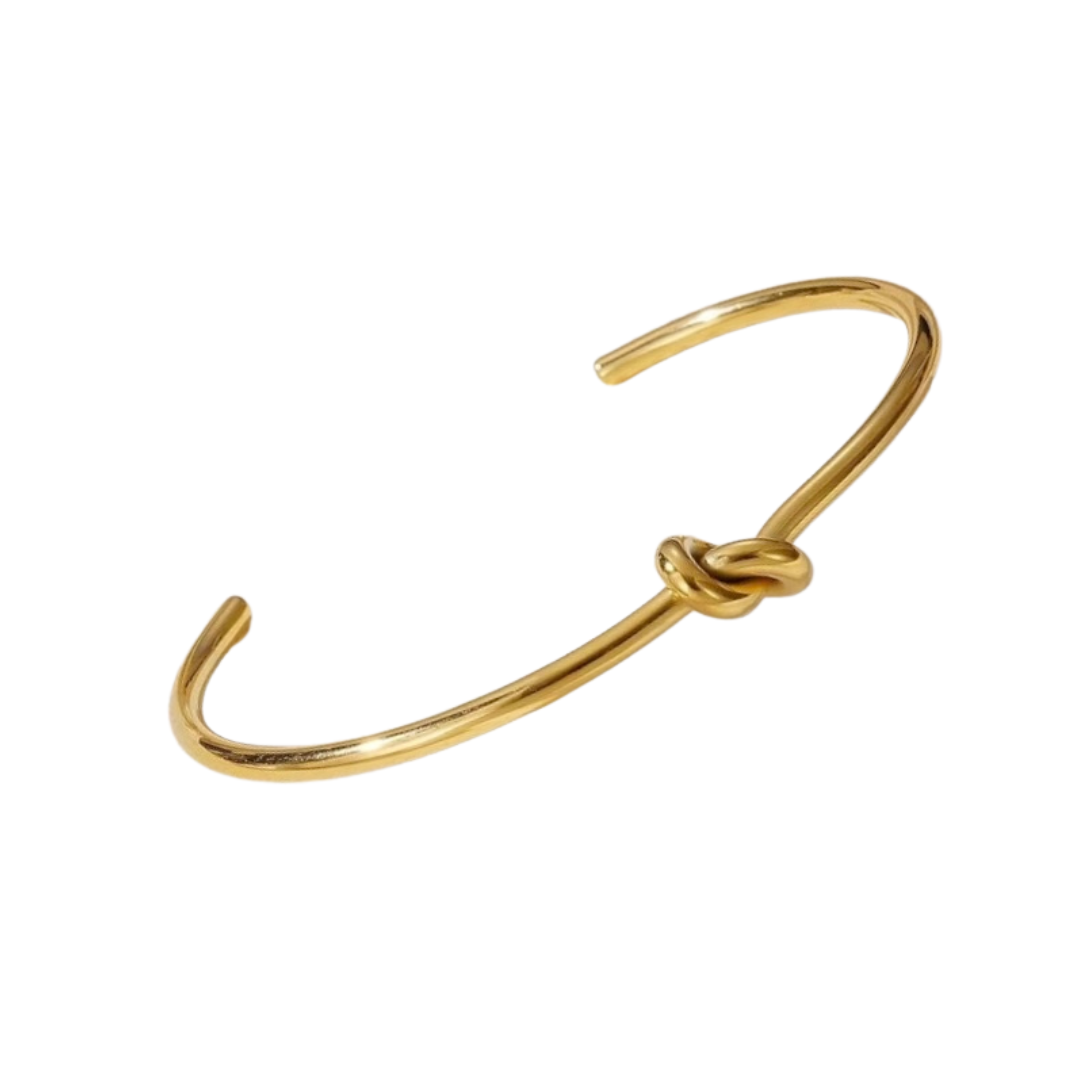 Knot Gold Bangle